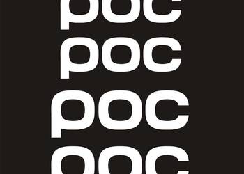 POC  Białe Naklejki na Kask narciarski rowerowy - Producent Naklejek