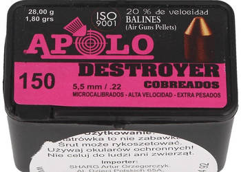Śrut Apolo Destroyer Copper 5.5 mm, 150 szt. 1.80g/28.0gr (19970)