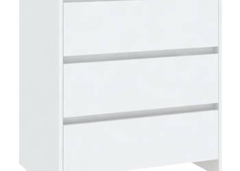 Komoda biała 70x41x75 cm materiał drewnopochodny WM-809746
