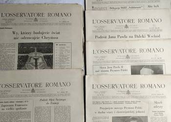 Observatore Romano 1981r, Przewodnik Katolicki 1979r i Gwiazda Morza 1984r