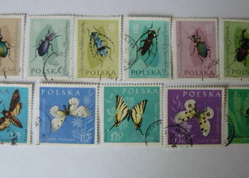 Znaczki Owady - Motyle 1961 - 1970 r