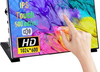 Przenośny monitor 7 cala do Raspberry Pi, wyświetlacz LCD IPS 1024 x 600