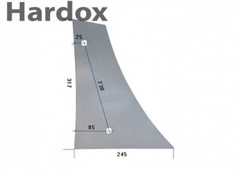 Pierś odkładnicy HARDOX NPŁ114-1 części do pługa AKPIL