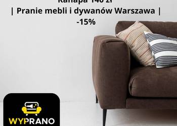 Pranie kanapy 140 zł | Meble i dywany Warszawa | GRATIS dojazd