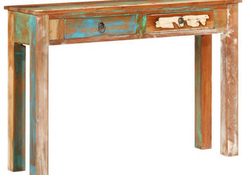 Stolik konsolowy 110x30x75 cm lite drewno z odzysku WM-352781