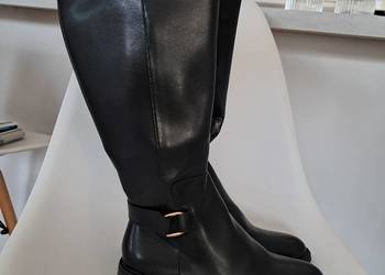 nowe kozaczki z eko-skóry rozmiar 38 wys 40 cm brak metki