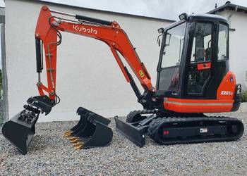 Kubota KX61-3+3 łyżki w zestawie