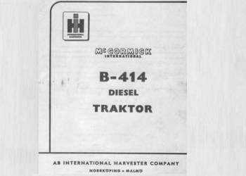 International MC CORMICK B414  instrukcja obsługi