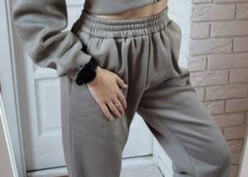 Świetny komplet krótka bluza + dresy 36 S