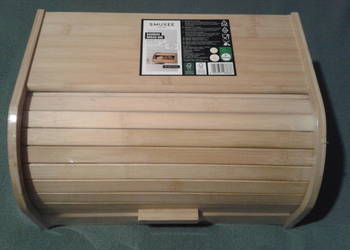 Smukee CHLEBAK bambusowy z roletą NOWY zafoliowany 36 cm