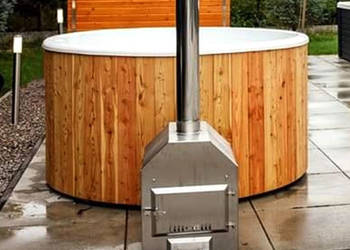BALII OGRODOWE 6os całoroczne jakuzzi, wanna spa, piec inox