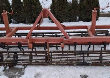 Agregat uprawowy 3m z wałem z przodu i ciężkim wałem rurowym z tyłu