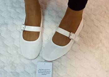 (41) Asos Design/ Białe baleriny z Londynu, Nowe