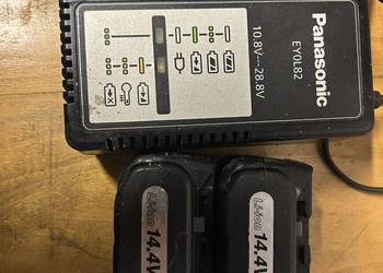 Panasonic ładowarka i dwie baterie