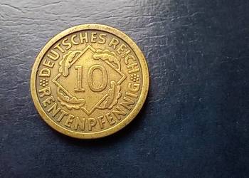 Stare monety 10 rentenfenig 1924 J Niemcy