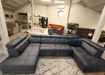 Narożnik ATLANTA U - funkcja spania + pojemnik! Tkanina premium!