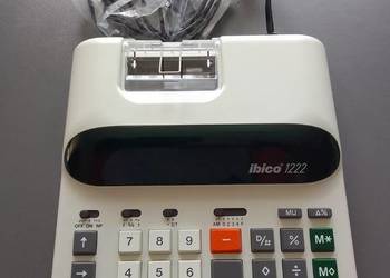 Kalkulator biurowy IBICO 1222 z drukarką + 4 rolki papieru 12 cyfrowy NOWY
