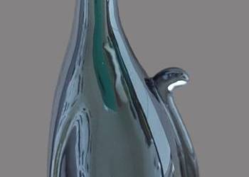 Urocza dekoracja figurka ceramiczna czarny kotek