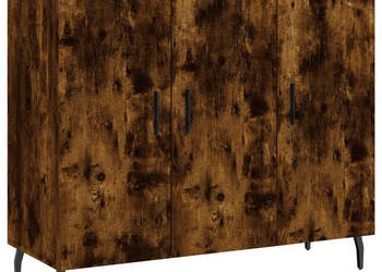 Szafka przydymiony dąb 90x34x80 cm materiał drewnopochodny WM-828129