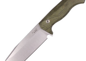 Nóż LionSteel Green Canvas Micarta, Satin CPM 3V by Molletta (T6 3V CVG)