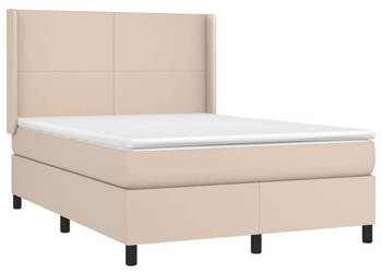 Łóżko kontynentalne materac i LED cappuccino 140x190 cm WM-3139264