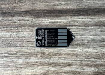 NOWA CZESKA TABLICZKA ZNAMIONOWA JAWA 50 JAWKA KACZKA PANCERKA MUSTANG