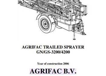AGRIFAC GN GS3200 GS4200 opryskiwacz instrukcja obsługi PL DTR