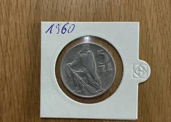 Moneeta 5 zl rybak 1960