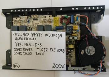 Zasilacz płyty indukcyjnej elektrolux Y12_M02_D18