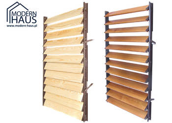 SYSTEM PROWADZĄCY ŻALUZJI TARASOWYCH SHUTTERS Stalowy 109cm Czarny