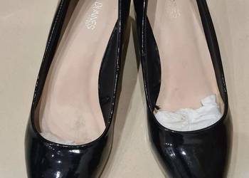 Czarne szpilki lakierki Dunnes  Store r37 / 4