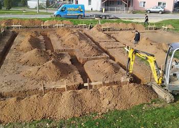 Koparka, Minikoparka, Roboty ziemne