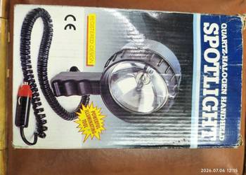 Mocny Szperacz Halogenowy 12V  (Quartz-Halogen Handheld Spotlight)
