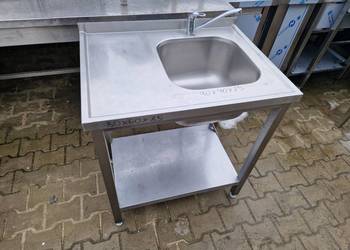 Zlew Gastronomiczny 1 Komorowy Z Półką 80/60/85