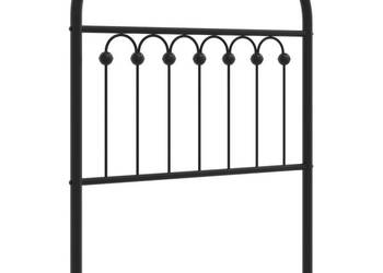 Metalowe wezgłowie czarne 80 cm WM-376627