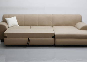TGC Nowy narożnik funkcja spania rogówka KANAPa SOFA cappuccino tkanina sal
