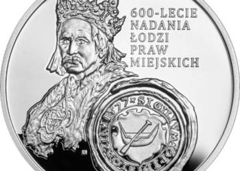 10 zł 600-lecie nadania Łodzi praw miejskich