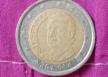 Moneta 2 euro espańa 2001rok