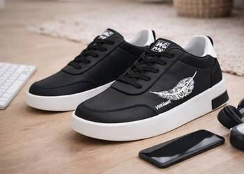 Stylowe czarne sneakersy