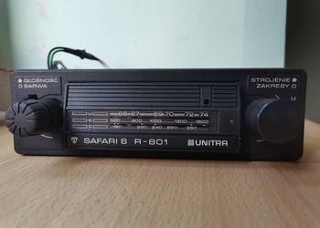 Stare Radio samochodowe Safari 6 R-801 z czasów PRLu