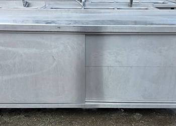 Stół Gastro z Szafką Drzwi Suwane 200/60/85 cm M.1308 N