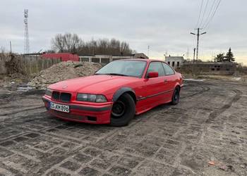 Bmw e36 coupe hellrot 320i ori m52 manual skręt gruz drift