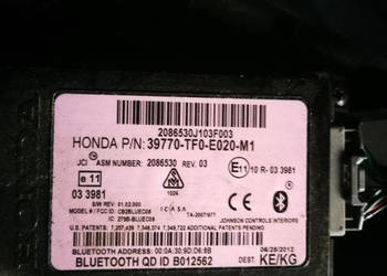 Honda Jazz 2012 2014 lift moduł bluetooth