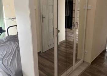 Szafa biała PAX(ikea) z drzwiami lustrzanymi i szufladami