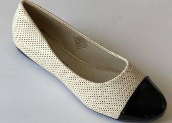 Beżowe baleriny połysk rozmiar 38 (BAL9)