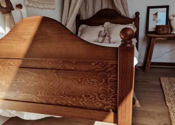 Łóżko drewniane z drewna sosnowego OLLmebel