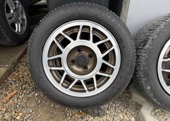 AVUS snowfla 4x100 R14 koła 6J ET38 57,1 mm stan DB + 185/60 Dębica 3,5/4,5