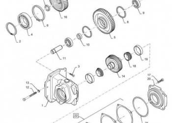 New Holland T6090 Koło zębate 84338602