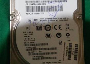 DYSK TWARDY LAPTOPA HP PROBOOK 6560b