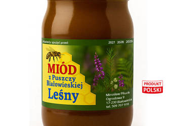 Miód leśny z Puszczy Białowieskiej z własnej pasieki
